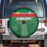 Football Guadeloupe Green Spare Tire Cover Les Gwada Boy Go Champions