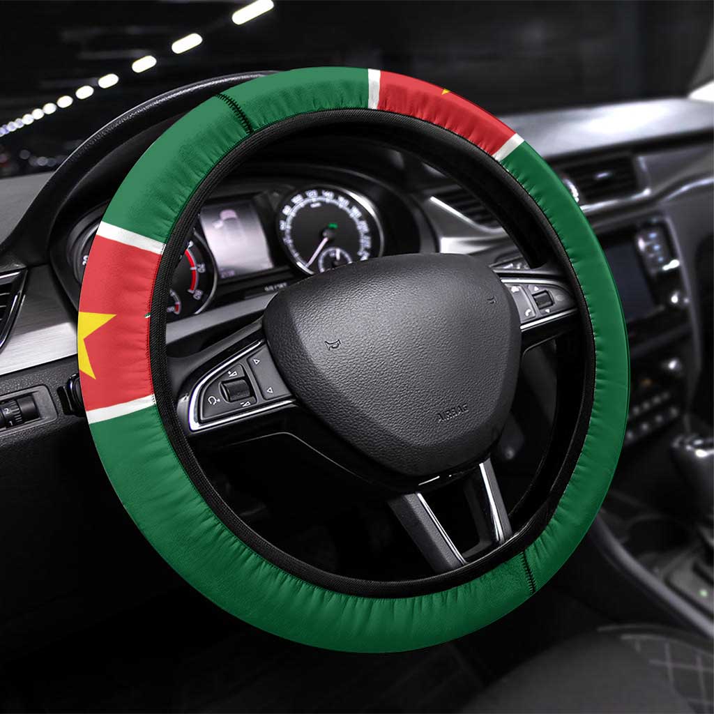 Football Guadeloupe Green Steering Wheel Cover Les Gwada Boy Go Champions