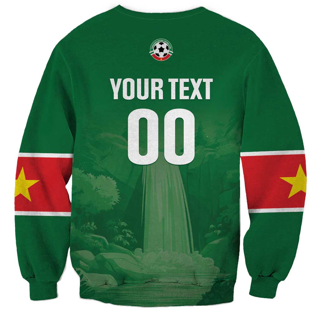 Custom Football Guadeloupe Green Sweatshirt Les Gwada Boy Go Champions