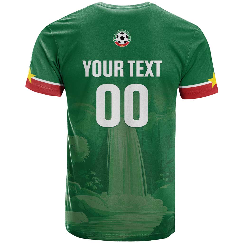 Custom Football Guadeloupe Green T Shirt Les Gwada Boy Go Champions