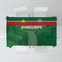 Football Guadeloupe Green Tablecloth Les Gwada Boy Go Champions