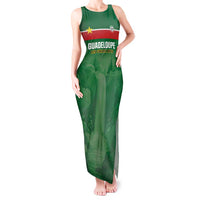 Custom Football Guadeloupe Green Tank Maxi Dress Les Gwada Boy Go Champions