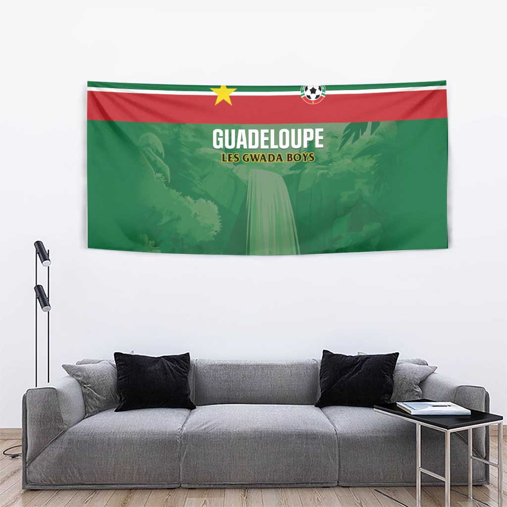 Football Guadeloupe Green Tapestry Les Gwada Boy Go Champions