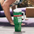 Custom Football Guadeloupe Green Tumbler With Handle Les Gwada Boy Go Champions