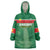 Custom Football Guadeloupe Green Wearable Blanket Hoodie Les Gwada Boy Go Champions