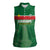 Custom Football Guadeloupe Green Women Sleeveless Polo Shirt Les Gwada Boy Go Champions