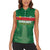 Custom Football Guadeloupe Green Women Sleeveless Polo Shirt Les Gwada Boy Go Champions