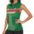 Custom Football Guadeloupe Green Women Sleeveless Polo Shirt Les Gwada Boy Go Champions