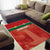 Football Guadeloupe Red Area Rug Les Gwada Boy Go Champions