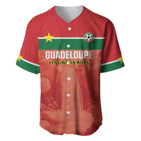 Custom Football Guadeloupe Red Baseball Jersey Les Gwada Boy Go Champions