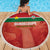 Football Guadeloupe Red Beach Blanket Les Gwada Boy Go Champions