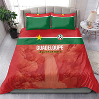 Football Guadeloupe Red Bedding Set Les Gwada Boy Go Champions