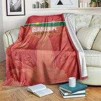Football Guadeloupe Red Blanket Les Gwada Boy Go Champions
