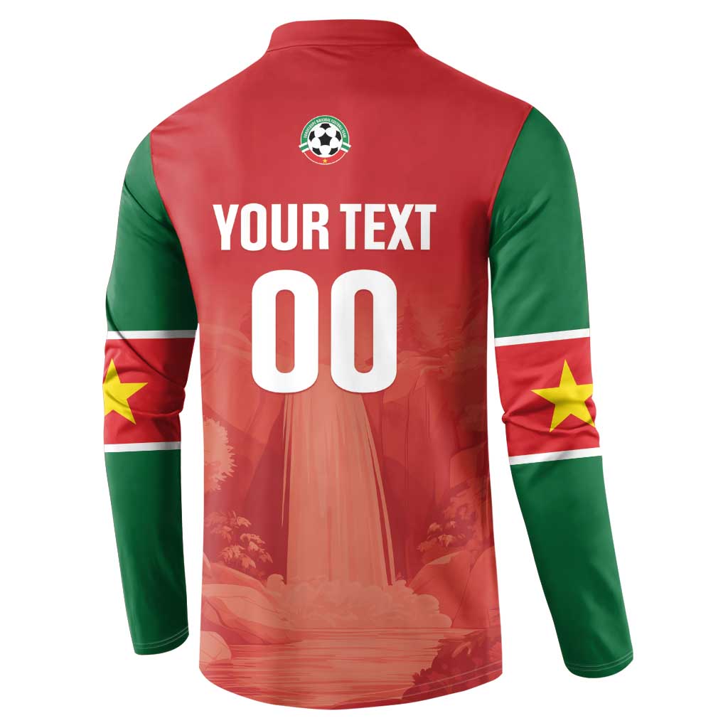 Custom Football Guadeloupe Red Button Sweatshirt Les Gwada Boy Go Champions