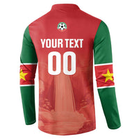 Custom Football Guadeloupe Red Button Sweatshirt Les Gwada Boy Go Champions