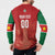 Custom Football Guadeloupe Red Button Sweatshirt Les Gwada Boy Go Champions