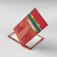 Football Guadeloupe Red Canvas Wall Art Les Gwada Boy Go Champions