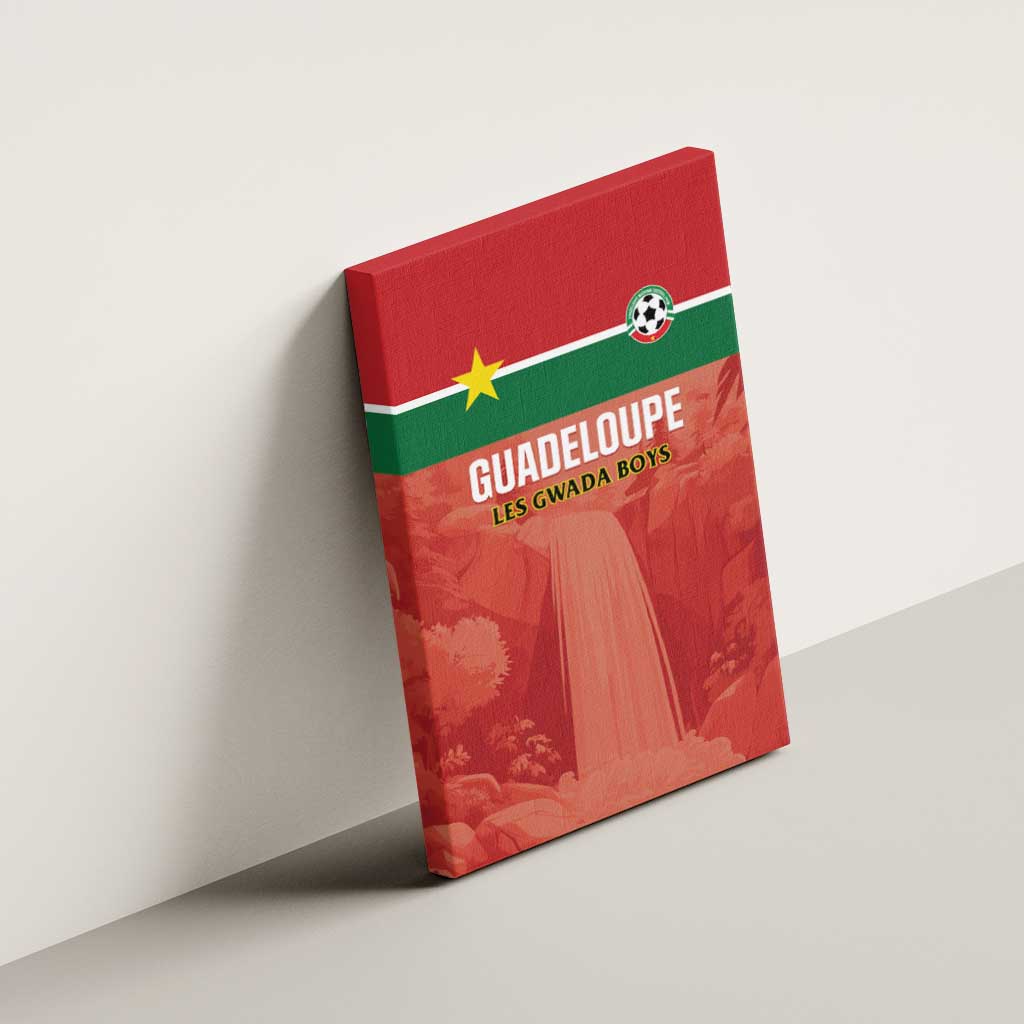 Football Guadeloupe Red Canvas Wall Art Les Gwada Boy Go Champions