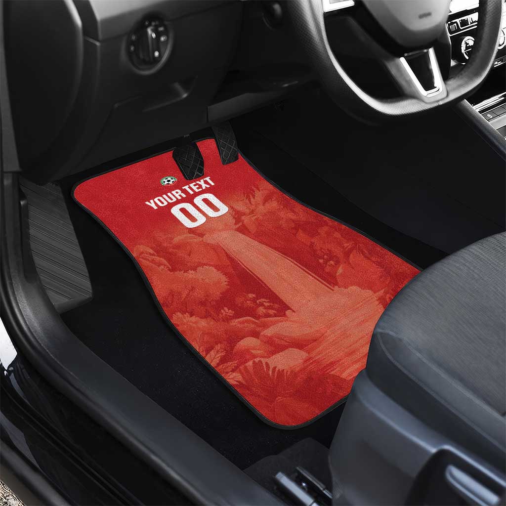 Football Guadeloupe Red Car Mats Les Gwada Boy Go Champions