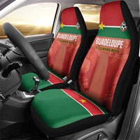 Football Guadeloupe Red Car Seat Cover Les Gwada Boy Go Champions