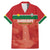 Custom Football Guadeloupe Red Family Matching Mermaid Dress and Hawaiian Shirt Les Gwada Boy Go Champions