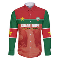 Custom Football Guadeloupe Red Family Matching Puletasi and Hawaiian Shirt Les Gwada Boy Go Champions