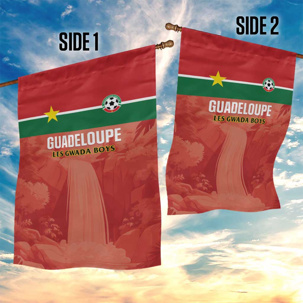 Football Guadeloupe Red Garden Flag Les Gwada Boy Go Champions