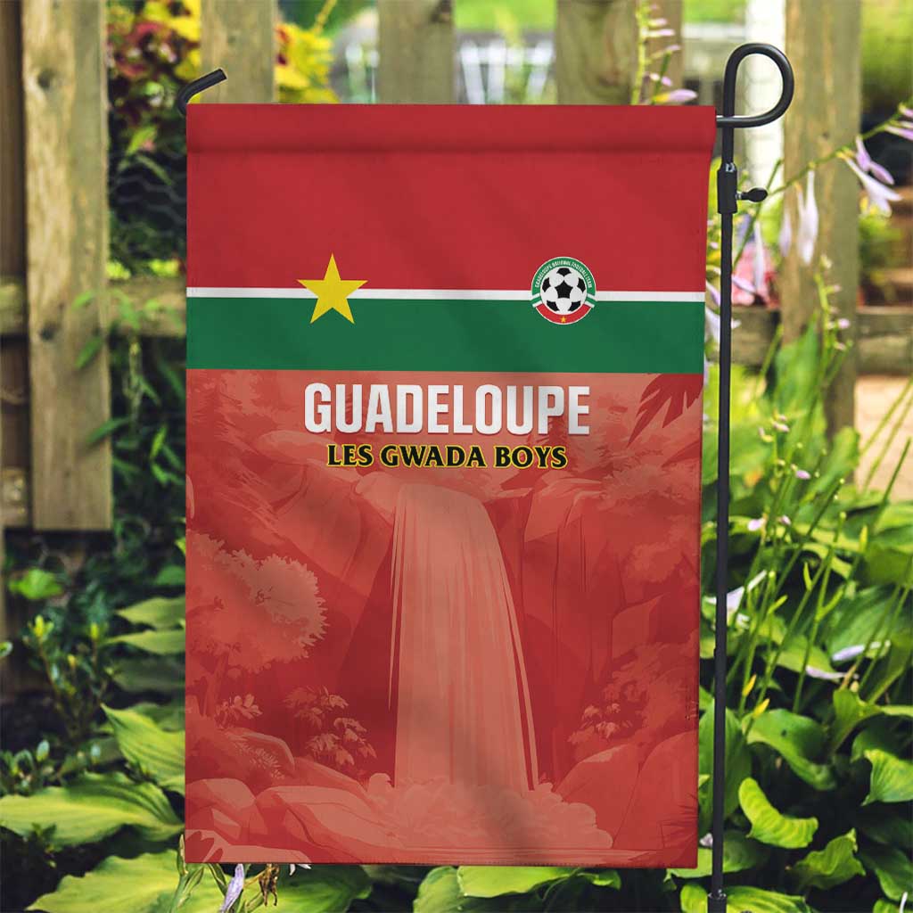 Football Guadeloupe Red Garden Flag Les Gwada Boy Go Champions