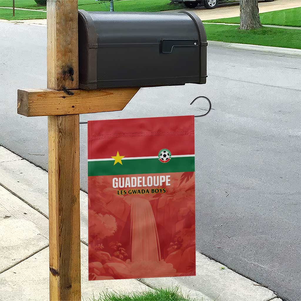 Football Guadeloupe Red Garden Flag Les Gwada Boy Go Champions