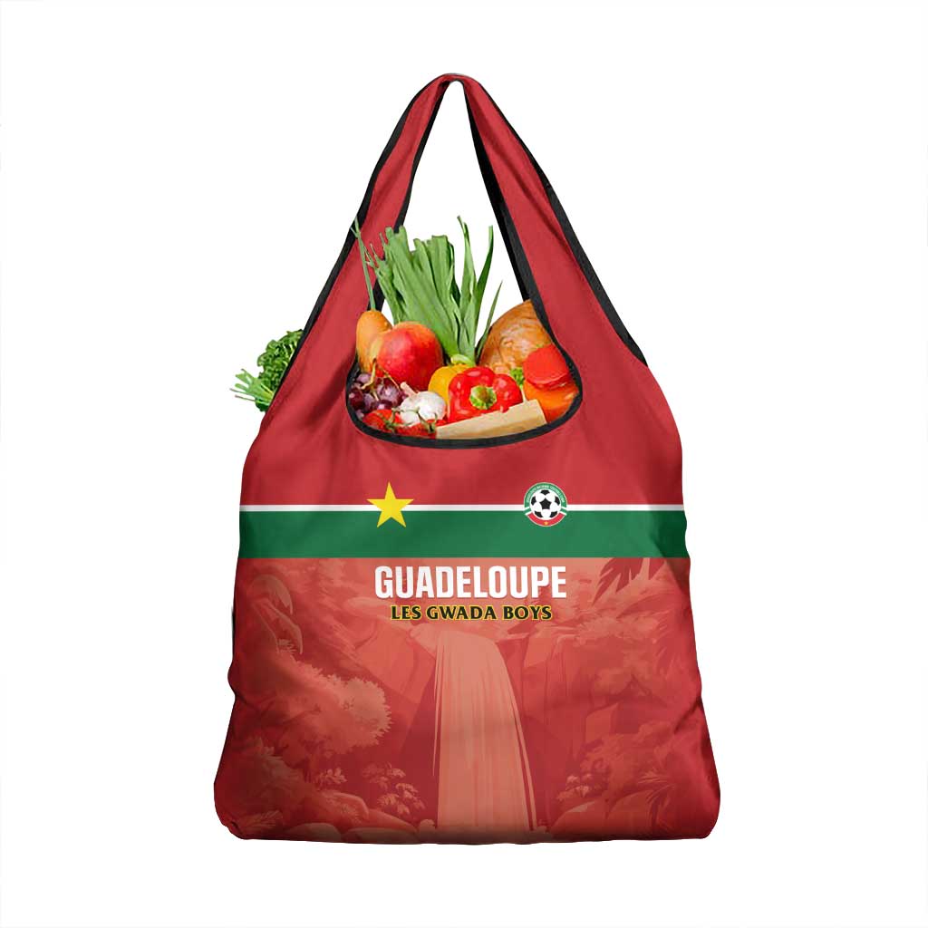 Football Guadeloupe Red Grocery Bag Les Gwada Boy Go Champions