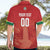 Custom Football Guadeloupe Red Hawaiian Shirt Les Gwada Boy Go Champions