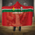 Football Guadeloupe Red Hooded Blanket Les Gwada Boy Go Champions