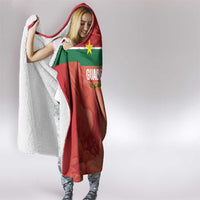 Football Guadeloupe Red Hooded Blanket Les Gwada Boy Go Champions