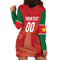 Custom Football Guadeloupe Red Hoodie Dress Les Gwada Boy Go Champions