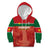 Custom Football Guadeloupe Red Kid Hoodie Les Gwada Boy Go Champions
