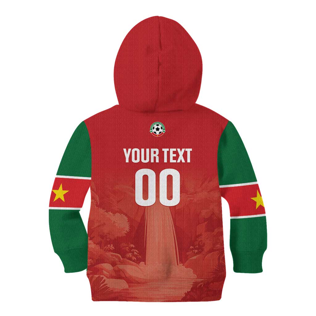 Custom Football Guadeloupe Red Kid Hoodie Les Gwada Boy Go Champions