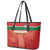 Football Guadeloupe Red Leather Tote Bag Les Gwada Boy Go Champions