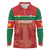 Custom Football Guadeloupe Red Long Sleeve Polo Shirt Les Gwada Boy Go Champions