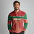 Custom Football Guadeloupe Red Long Sleeve Polo Shirt Les Gwada Boy Go Champions