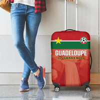 Football Guadeloupe Red Luggage Cover Les Gwada Boy Go Champions