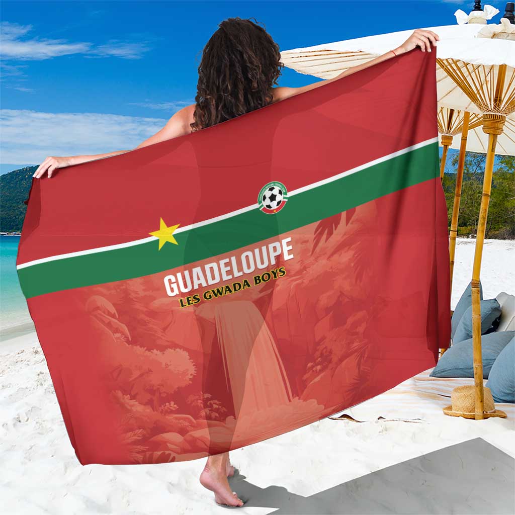 Football Guadeloupe Red Sarong Les Gwada Boy Go Champions