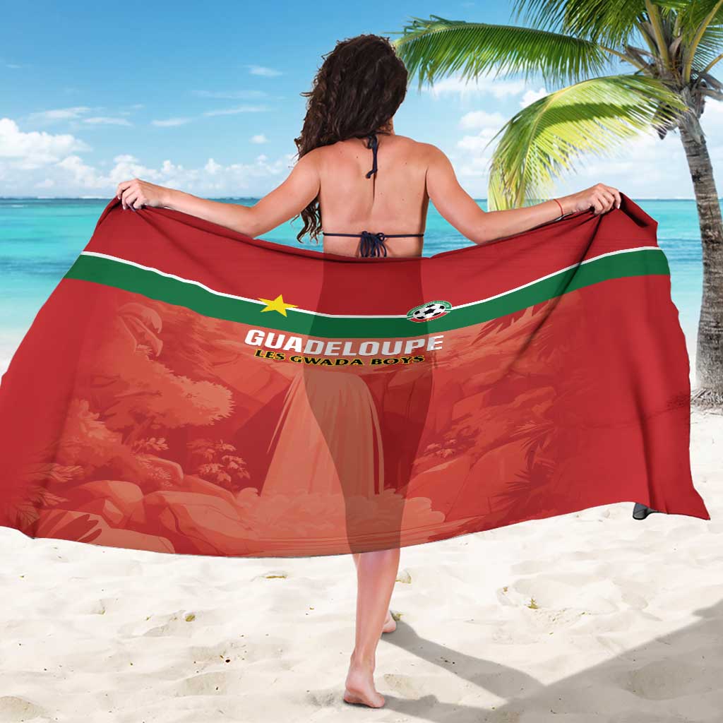 Football Guadeloupe Red Sarong Les Gwada Boy Go Champions