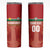 Custom Football Guadeloupe Red Skinny Tumbler Les Gwada Boy Go Champions