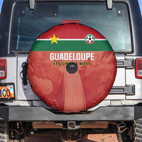 Football Guadeloupe Red Spare Tire Cover Les Gwada Boy Go Champions