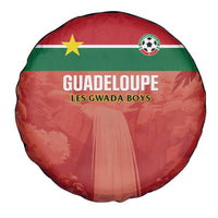 Football Guadeloupe Red Spare Tire Cover Les Gwada Boy Go Champions