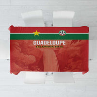 Football Guadeloupe Red Tablecloth Les Gwada Boy Go Champions