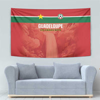 Football Guadeloupe Red Tapestry Les Gwada Boy Go Champions