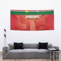 Football Guadeloupe Red Tapestry Les Gwada Boy Go Champions