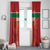 Football Guadeloupe Red Window Curtain Les Gwada Boy Go Champions