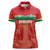 Custom Football Guadeloupe Red Women Polo Shirt Les Gwada Boy Go Champions